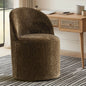 Modern Brown Velvet Office Chair