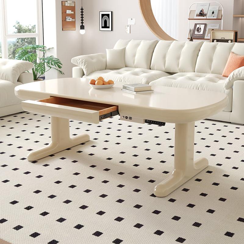 Smart Electric Lift Top Coffee Table with Hidden Drawer, USB Charging Ports, and Adjustable Height for Modern Living Room