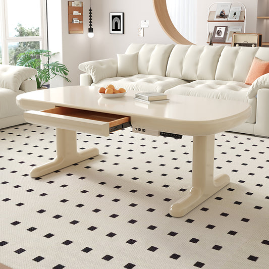 Smart Electric Lift Top Coffee Table with Hidden Drawer, USB Charging Ports, and Adjustable Height for Modern Living Room