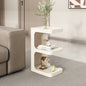 Minimalist Three Tier Side Table with Open Shelves for Living Room Bedroom or Office
