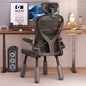 Ergonomic Office Chair with Adjustable Headrest Fixed Legs and Mesh Back Support for Gaming or Home Office