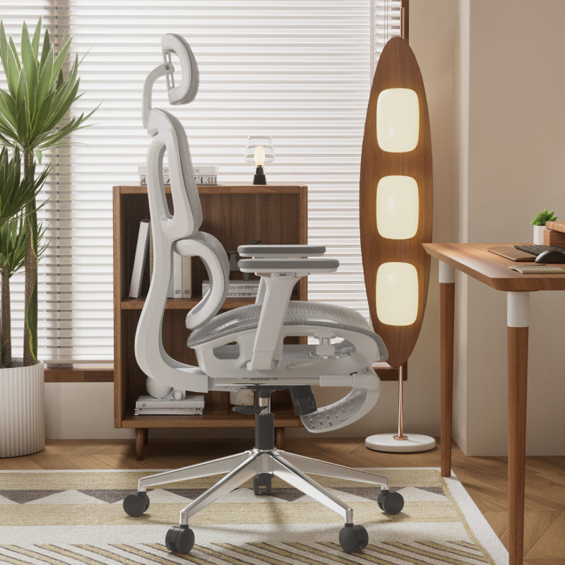 Ergonomic Office Chair with Adjustable Headrest 3D Armrests and Breathable Mesh Seat for Home Office or Study Room