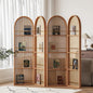 Modern Rattan & Wood Room Divider